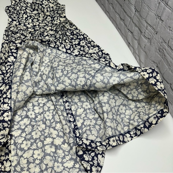 Laura Ashley vintage Navy and White Floral Maxi Dress size 8 - Picture 9 of 11